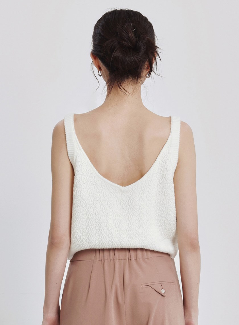 質感羊毛提織兩穿毛衣背心